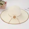 Sombrero de Onda Floral Versátil de Moda Nueva de Verano Que Hace que la Cara Parezca Más Pequeña, Sombrero de Sol Plegable con Protección Solar, Sombrero de Sol, Sombrero de Paja