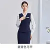 Uniforme de azafata, chaleco, pantalones, uniforme de personal de hotel para mujer, uniforme de gerente de propiedad, ropa de trabajo para recepcionistas en clubes y otros establecimientos