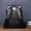 Mochila para hombre con nuevo patrón de espina de pescado de cocodrilo, mochila business casual, bolsa de viaje de gran capacidad, bolsa de moda para hombre, moda al por mayor