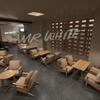Conjunto de Muebles para Cafetería y Ocio con Sofás de Algodón y Lino, Combinación de Silla Sofá de Madera Maciza para Barra, Asientos Cómodos Tipo Booth para Mesas de Bar