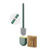 Cepillo para inodoro de pared Xiangga sin perforaciones cepillo de limpieza para inodoro sin ángulos muertos mango desmontable cepillo para inodoro doméstico venta al por mayor