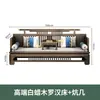 Cama Luohan, Madeira Maciça, Sofá-Cama Estilo Chinês Novo, Conjunto de Mesa de Chá e Cadeiras de Uso Duplo, Cama Deslizante, Sala de Estar de Apartamento Pequeno, Cama Estilo Zen