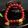Pulseira de Ágata Vermelha Natural Aiyu Pulseira de Lingote de Calcedônia Joia da Moda Nacional Atacado ao Vivo Dropshipping S4073016