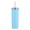 Taza Termo Portátil para Coche de 20 oz Sublimación Termo de Acero Inoxidable 304 Recubierto con Tapa de Popote Taza Recta Venta al por Mayor