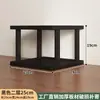 Prateleira de Armazenamento Preta Estante Pequena de Mesa Chá Escritório Suporte de Copos Multicamadas Organizador de Mesa de Estudo Prateleira de Bancada de Cozinha