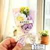 Ideas de regalos para el Día del Maestro: mini ramo de hilo decoración floral regalo para maestros y compañeros de clase