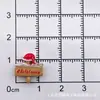 Mini Serie Navideña de Dibujos Animados Accesorios de Resina DIY Pegamento de Crema Muñeco de Nieve Arte de Uñas Navideño Pasador Accesorios para Joyería