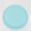 Plato Desechable de Plástico PS Personalizado de Fábrica Plato de Cena Colorido Redondo Plato para Pastel Comida Fría Plato de Postre 79 pulgadas