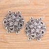 2 Cor 31 * 36mm DIY liga de zinco vintage joias família estilo acessórios poroso oco horn flor conector