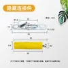 Conector Invisible sin Perforación para Muebles de Madera, Sujetador Deslizante de Doble Función para Estantes para Fijación de Armarios, Gabinetes y Camas