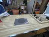 Mesa de Manicura Retro Mesa de Manicura de Madera Maciza Americana Individual y Doble Simple Mesa de Manicura con Aspiradora y Juego de Sillas Económico