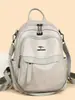 Mochila de Estilo Transfronterizo 2026 Nueva para Mujer, Versátil de Gran Capacidad, Piel Suave, Bolso Escolar para Estudiante, Mochila de Viaje para Exteriores, Bolso de Mujer