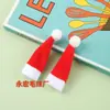 Suprimentos de Decoração de Natal Ponto Cruzado Mini Chapéu Vermelho Puro de Natal, Acessórios de Decoração de Talheres com Chapéu de Pirulito