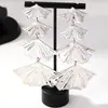 Pendientes personalizados de nicho simples elegantes diseño de hoja pendientes exquisita moda para mujer combinan con todo Diario