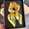 Nuevo Estilo Lujo Ligero Avanzado 70cm Cuadrado Pequeño Versátil Profesional Bufanda de Seda para Mujer Bufanda de Seda Artificial Chal Protector Solar