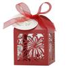 Amazon nueva hermosa etiqueta de fuegos artificiales caja de dulces hueca con láser personalidad estrella de cinco puntas embalaje caja de dulces caja de regalo