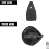 Bolsa de Maquiagem Semicírculo em Couro PU Bolsa de Mão Casual Bolsa de Maquiagem de Grande Capacidade Bolsa de Armazenamento Bolsa de Higiene Portátil
