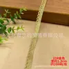 Renda dourada e prateada para roupas acessórios de renda para casamento renda de algodão renda onda coroa borda de flor xadrez dourado