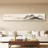 Estética da Dinastia Song, Caligrafia e Pintura Zen, Pintura Decorativa para Parede de Fundo de Sofá, Pintura de Paisagem, Pintura para Pendurar na Sala de Estar, Arte de Parede para Quarto e Sala de Chá