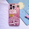 Capa Tendência Stone Island para iPhone 18 Pro Max Compatível com Apple 16/15/13 Pro Transfronteiriça 11 Colorida Prata Tendência Marca X