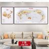 Cuadro colgante con combinación de mapa del mundo chino, pintura decorativa para pared de oficina, sala de conferencias con marco, mural HD de gran tamaño