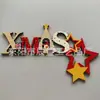Amazon Navidad Nuevo Marco de Puerta de Esquina de Madera Decoración Creativa Distintiva Decoraciones de Madera Navideñas Decoración de Esquina de Puerta