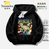 Sudadera con capucha y forro polar de Héroe Invencible Mark Dibujos Animados Anime Suéter Holgado para Niños y Niñas Sudadera Casual