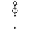 Novo diy frisado chaveiro gradiente cor pingente de metal cor pintura liga chaveiro frisado pingente