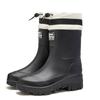 Botas de Lluvia Nuevas de Caña Larga con Boca de Alto Bisel para Mujer, Impermeables, Antideslizantes, Resistentes al Desgaste, Calzado de Exterior, Manga de Trabajo para Cocina, Zapatos de Mujer