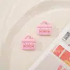 Colgantes para bolsos con forma de casa creativos pintados de aleación de zinc, accesorios para joyería DIY, cadena para teléfono, llavero y materiales para adornos colgantes