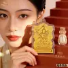 Nominado al Premio de Oro Puro 999: Pegatina para Teléfono Móvil Dorada de la Montaña Wutai con Amuleto de Buda Estilo Chino, Regalo Cultural y Creativo