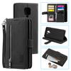 Funda de cuero para teléfono móvil Amazon red mi note9Pro para Apple 12mini con cremallera y nueve tarjeteros