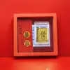 Pegatinas Doradas para Teléfono con Diseños de Princesa, Deseándote Riqueza y Prosperidad, Set de Caja de Regalo de Calabaza, Pegatinas Doradas Puras para Teléfono, Pequeños Regalos Promocionales al por Mayor