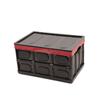 Caja de almacenamiento cuadrada de plástico para el hogar, caja plegable para coche, caja de almacenamiento con apertura lateral para acampar, caja de almacenamiento portátil para exteriores