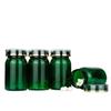 Botella Plástica Transparente Sellada de Grado Alimenticio PET para Empacar Cápsulas, Aceite de Pescado y Suplementos para la Salud, Botella Vacía con Tapa