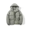 Casaco de algodão masculino, jaqueta de inverno masculina, novo modelo 2026, casaco de algodão acolchoado espesso à prova de frio e quente para homens, off-white, sem forro