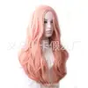 Comercio exterior Peluca de estrella femenina europea y americana Cobertura de cabeza completa Cobertura de cabeza completa Cabello largo rizado ondulado de mujer Peluca de fibra química de seda de alta temperatura Fábrica