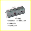 Acoplador de Junta Flexible de Tira Larga de Aluminio M4, Bloque de Conexión de Fila de Aluminio M3, Conector de Puente, Adaptador de Bloque Fijo