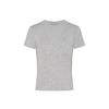 H586 Camiseta Blanca de Manga Corta Estrictamente Seleccionada Ajustada Top de Chica Veraniega Spice Cuello Redondo Hombro Mujer Elástica Adelgazante Interior y Exterior