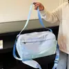 Bolsa esportiva para yoga, dança, fitness com separação seco e molhado, bolsa de armazenamento para natação, compartimento separado para sapatos, mala de viagem, bolsa de viagem