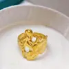 Comercio exterior Europeo y Americano transfronterizo anillo de corazón de línea irregular de acero inoxidable, joyería de anillo abierto de nicho de alta gama