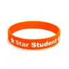 Pulseira de Aluno Estrela Recompensa Alunos Excepcionais Festa Temática Estrela Pulseira de Silicone de Aluno Estrela