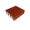 Productos de fábrica de origen madera ecológica cuadrada 50*40 madera plástico panel divisor techo porche madera ecológica cuadrada madera