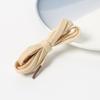 Cordones planos de poliéster de 8 mm en stock, cordones coloridos para sudaderas, pantalones, sombreros, zapatos de lona versátiles, cordones blancos