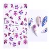 Adesivos de nail art atacado Lírio-do-vale Tulipa Borboleta Renda Flor de desenho animado Adesivos de unha em relevo tridimensional 5D