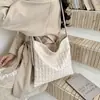 2026 Nova Bolsa de Axila Textura Trançada Fashion High-End Bolsa de Ombro Único Grande Estilo Casual Temperamento Bolsa Tote de Mão para o Trabalho