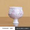 Taza de té de flor de rosa pintada a mano en polvo tierno taza maestra del hogar taza de té exquisita para damas taza de invitado de cerámica juego de té kung fu