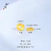 Puzuo Retenção Forte de Cor Ouro Brilhante 24K Acessórios DIY Botões de Roda Espaçadores Acessórios para Pulseira Colar Espaçadores para Artesanato Atacado