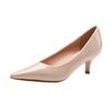 Sapatos Femininos Versáteis de Bico Fino com Salto Fino, Salto Alto Baixo 2026, Novo Estilo Sexy de Primavera, Sapatos de Trabalho em Couro Macio