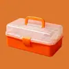 Caja de Almacenamiento de Plástico Portátil Gruesa Grande Caja de Herramientas de Arte Caja de Almacenamiento de Libros Botiquín Caja de Juguetes Venta al por Mayor